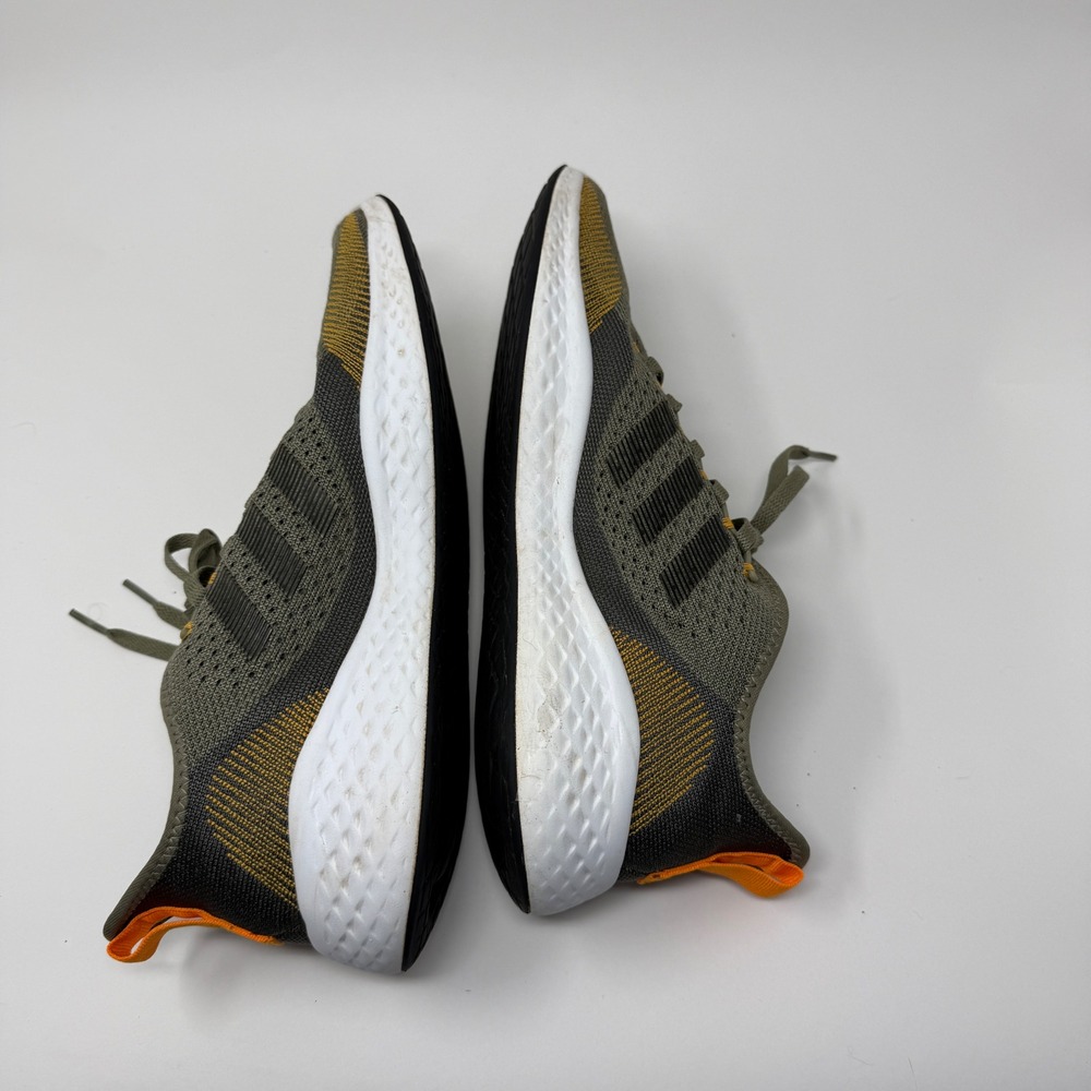 Adidas Fluidflow 2.0 Mens Running Shoes Size 12 Olive Green Orange GX8557